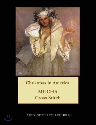 Christmas in America: Mucha cross stitch pattern