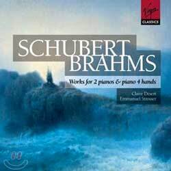 Schubert / Brahms : Works For 2 Pianos & Piano 4 Hands : Claire DesertㆍEmmanuel Strosser