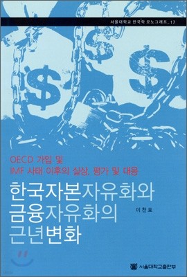 한국자본자유화와 금융자유화의 근년변화
