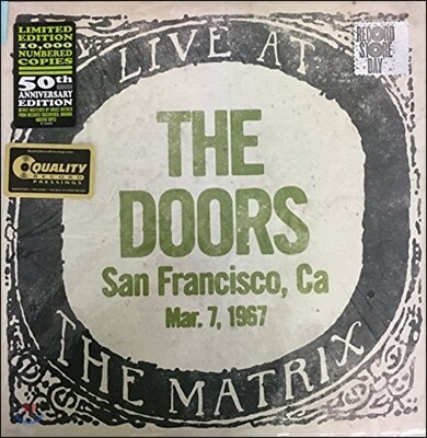 The Doors — Live At The Matrix San Francisco 1967 앨범 커버