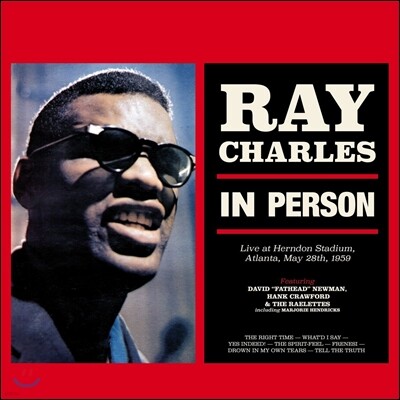 Ray Charles — In Person 레이 찰스 1959년 5월 애틀란타 헌든 스타디움 라이브 앨범 커버