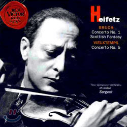 Jascha Heifetz 브루흐 / 비외탕: 바이올린 협주곡 - 야사 하이페츠 (Bruch: Violin Concerto No.1 / Vieuxtemps: Concerto No. 5) 
