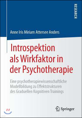 Introspektion ALS Wirkfaktor in Der Psychotherapie: Eine Psychotherapiewissenschaftliche Modellbildung Zu Effektstrukturen Des Graduellen Kognitiven T