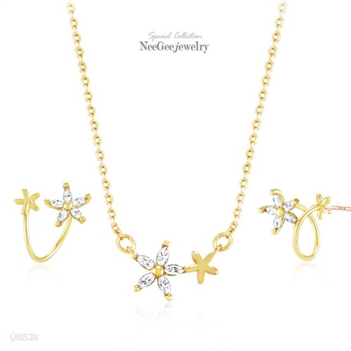 [NeeGee] 14K Gold-Pin 스프링 플라워 2종세트