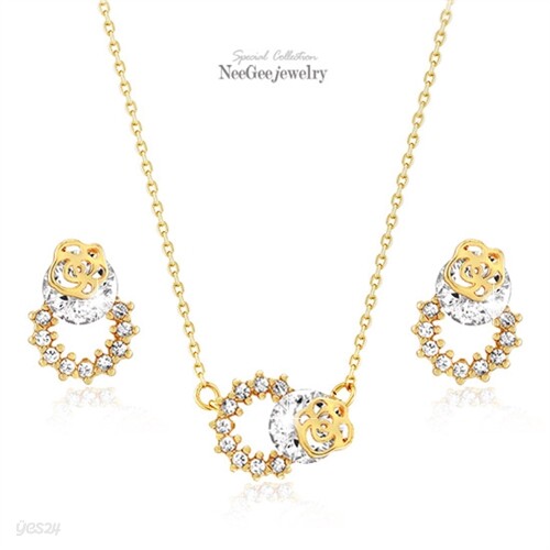 [NeeGee] 14K Gold-Pin 브라이트 로즈 2종세트