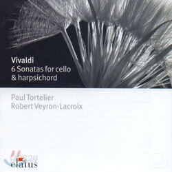 Vivaldi : 6 Sonata For Cello & Harpsichord : TortelierㆍVeyron-Lacroix