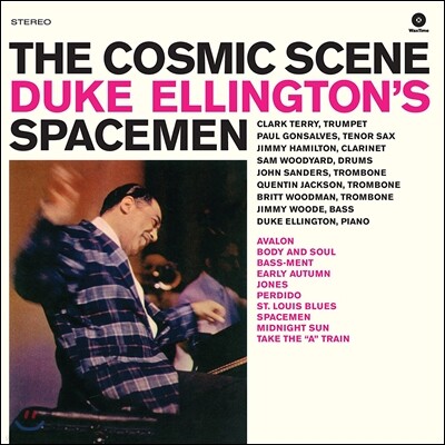 Clark Terry, Jimmy Hamilton, Britt Woodman, Quentin Jackson, Paul Gonsalves, Sam Woodyard, Jimmy Woode, John Sanders — Duke Ellington's Spacemen (듀크 엘링턴 스페이스멘) - The Cosmic Scene 앨범 커버