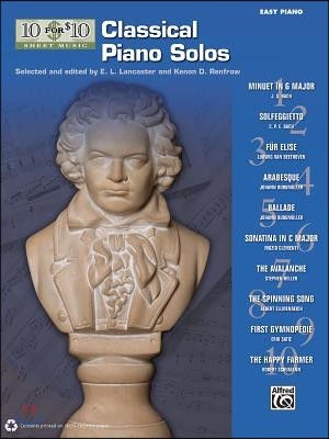 10 for 10 Sheet Music Classical Piano Solos: Piano Solos