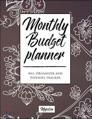 My Home Budget Planner: Monthy Bill Organizer & Expense Tracker Book, Vintage Flower Tough Matte Cover Design
