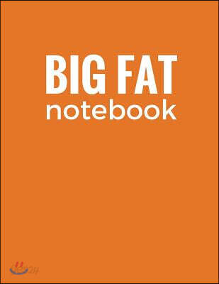 Big Fat Notebook (600 Pages): Burnt Orange, Extra Large Ruled Blank Notebook, Journal, Diary (8.5 x 11 inches)
