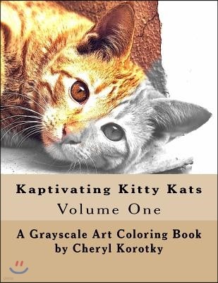 Kaptivating Kitty Kats: Grayscale Art Coloring Book