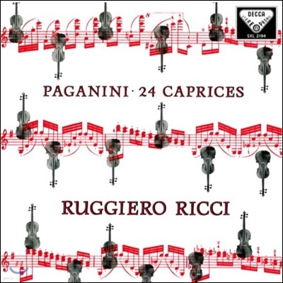 Ruggiero Ricci İϴ: 24 ī -  ġ (Paganini: 24 Caprices) [2 LP]