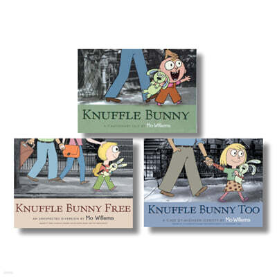 Knuffle Bunny Set 모윌렘스 너플버니 페이퍼백 3종 세트