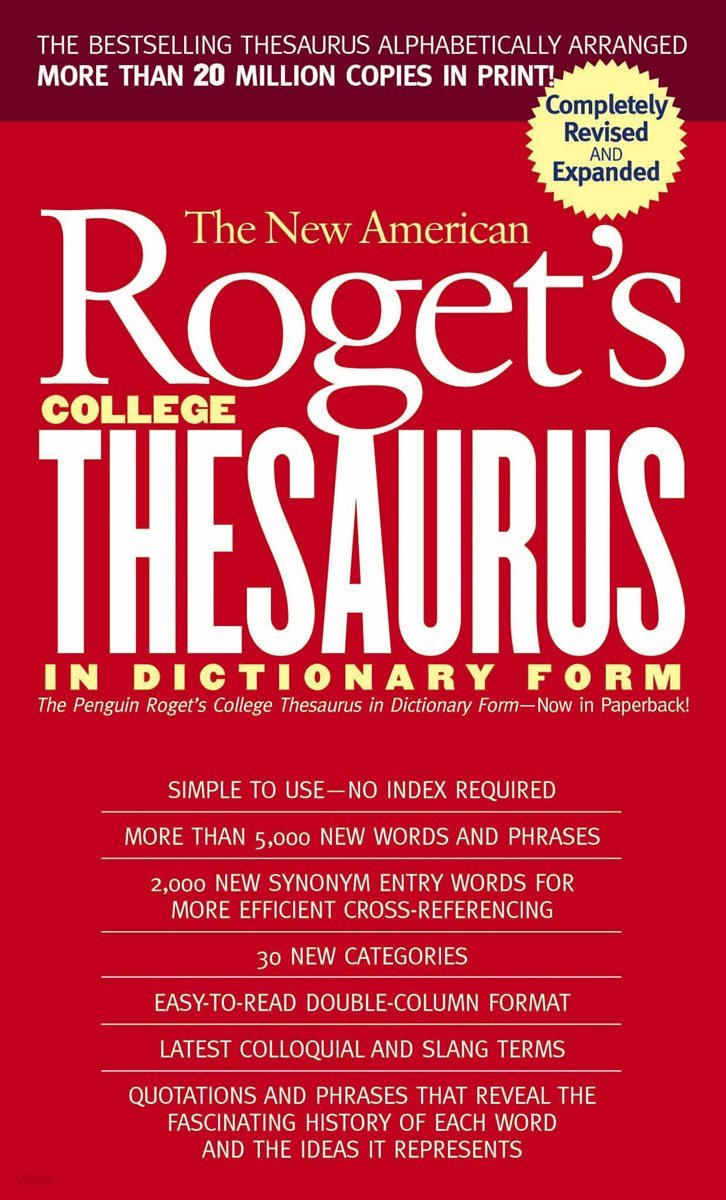 New American Roget&#39;s College Thesaurus in Dictionary Form (Revised &amp;Updated)