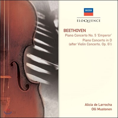 Alicia de Larrocha / Olli Mustonen 베토벤: 피아노 협주곡 '황제' 외 (Beethoven: Piano Concerto No.5 'Emperor', Piano Concerto in D Major Op.61) 알리샤 데 라로차, 울리 무스토넨