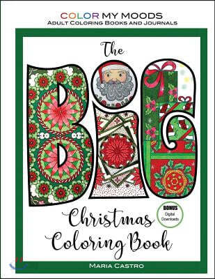 The BIG Christmas Coloring Book by Color My Moods Adult Coloring Books and Journals: A festive collection of drawings, including a nativity scene, gif