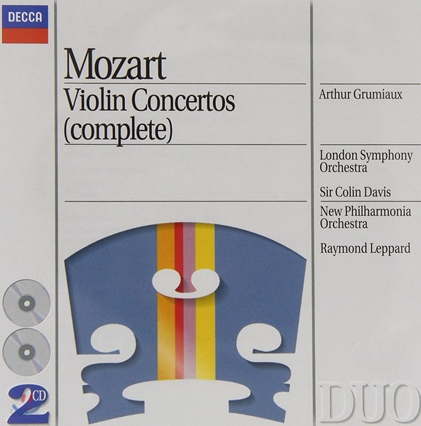 Arthur Grumiaux 모차르트: 바이올린 협주곡 전곡집 (Mozart : Violin Concerto And Sonata) 아르투르 그뤼미오