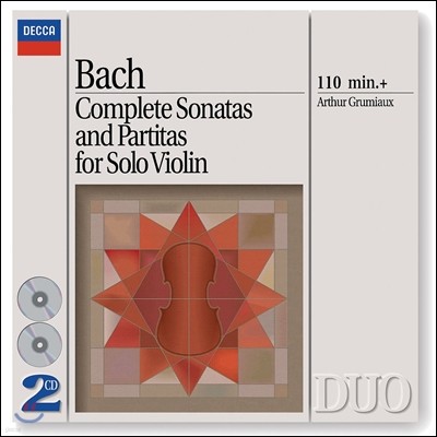 Arthur Grumiaux 바흐: 무반주 바이올린을 위한 소나타와 파르티타 (Bach: Sonatas & Partitas for solo violin, BWV1001-1006) 아르투르 그뤼미오