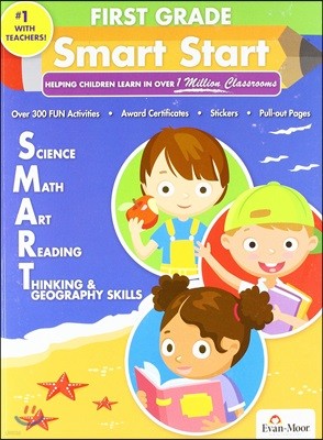 Smart Start 320-Page Full-Color Jumbo Workbook, Grade 1
