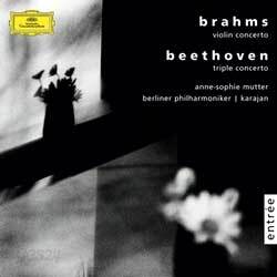 Anne-Sophie Mutter 브람스: 바이올린 협주곡 / 베토벤: 삼중 협주곡 - 안네 소피 무터 (Brahms: Violin Concerto / Beethoven: Triple Concerto)