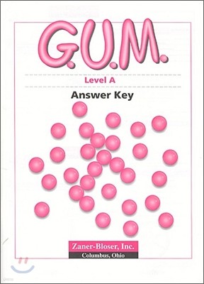 G.U.M. Level A : Answer Key