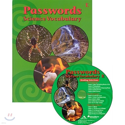 Passwords Science Vocabulary Book E