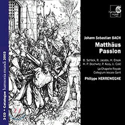 Philippe Herreweghe 바흐: 마태 수난곡 - 헤레베헤 (J.S. Bach: Matthaus-Passion)