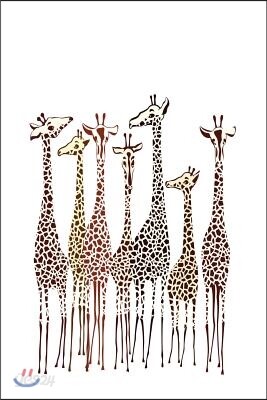 Sketchbook: Giraffes 6x9 - Blank Journal with No Lines - Journal Notebook with Unlined Pages for Drawing and Writing on Blank Pape