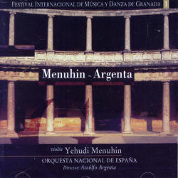 Yehudi Menuhin / 브람스 : 바이올린 협주곡 & 베버 : 오베론 서곡 (Orquesta Nacional De Espana) (수입/65140) 