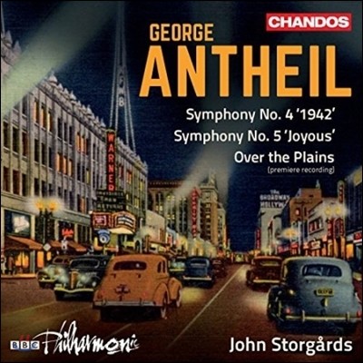 John Storgards  Ÿ:  ǰ 1 -  4, 5 (George Antheil: Symphony No.4 No.5, Over the Plains)