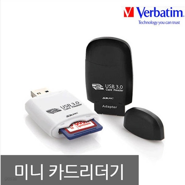 버바팀 USB 3.0 미니 카드리더기/멀티카드리더기/SD