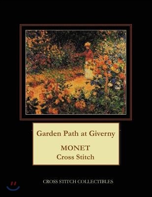 Garden Path at Giverny: Monet cross stitch pattern