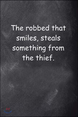 Shakespeare Quote Journal Othello Robbed Smiles Chalkboard: (Notebook, Diary, Blank Book)