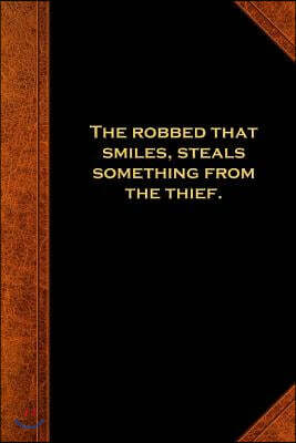 Shakespeare Quote Journal Othello Robbed Smiles: (Notebook, Diary, Blank Book)