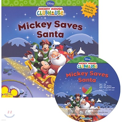 Disney Mickey Mouse Clubhouse : Mickey Saves a Santa (Book + CD)