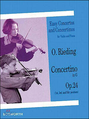 Concertino in G Op. 24 Violin and Piano Sheet Music for Early Intermediate Students Classical Violin Solo Repertoire Book for Lessons, Recitals, and S