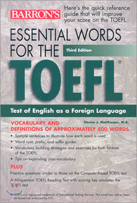 Barron's Essential Words For The TOEFL