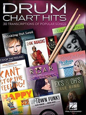 Drum Chart Hits 30 Authentic Transcriptions of Popular Songs Rock and Pop Drum Sheet Music for Beginners and Advanced Players Learn to Play with Lyric
