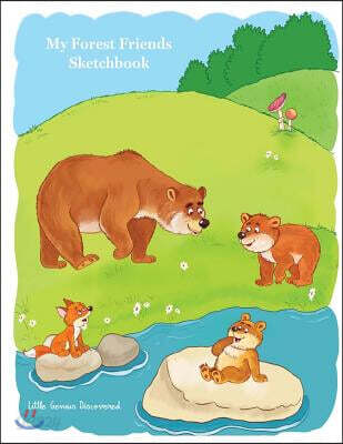 Little Genius Discovered: My Forest Friends Sketchbook Vol. 2 (8.5x11): 8.5 x 11 sketchbook for your little genius to write, doodle, draw or col