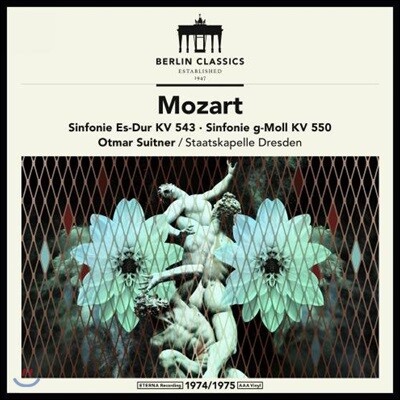 Staatskapelle Dresden,Wolfgang Amadeus Mozart,Otmar Suitner — Otmar Suitner 모차르트: 교향곡 39번, 40번 - 오트마르 주이트너, 슈타츠카펠레 드레스덴 (Mozart: Symphonies KV543 & KV550) 앨범 커버