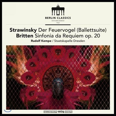Rudolf Kempe ƮŰ: 'һ' ߷  / 긮ư:  Ͼ (Stravinsky: The Firebird Suite / Britten: Sinfonia da Requiem Op.20) [LP]