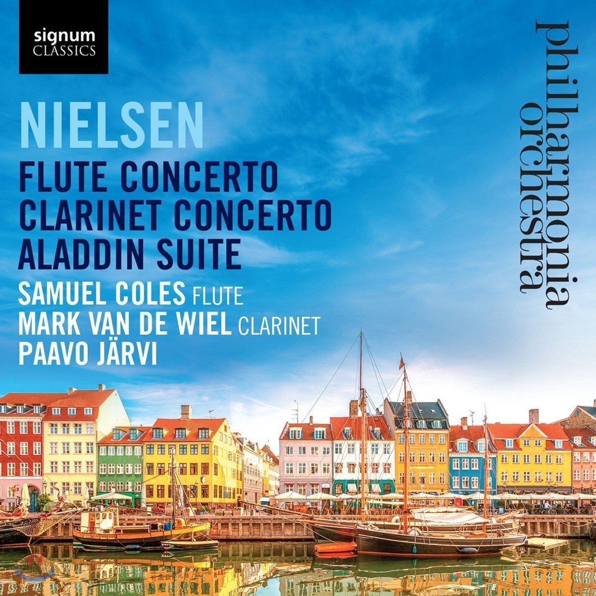 Paavo Jarvi 닐센: 플루트와 클라리넷 협주곡, 알라딘 모음곡 - 필하모니아 오케스트라, 파보 예르비 (Carl Nielsen: Flute &amp; Clarinet Concertos, Aladdin Suite)