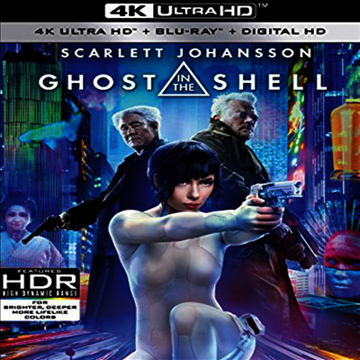 Ghost In The Shell (공각기동대: 고스트 인 더 쉘) (2017) (한글무자막)(4K Ultra HD + Blu-ray + Digital HD)