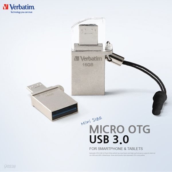 무료배송 버바팀 MICRO OTG USB 3.0 16GB/USB메모리/16G