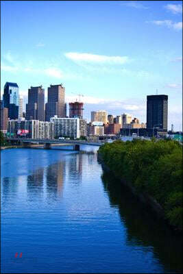Downtown Philadelphia, Pennsylvania by the River Journal: Take Notes, Write Down Memories in this 150 Page Lined Journal