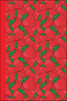Sketchbook: Strawberries 6x9 - Blank Journal with No Lines - Journal Notebook with Unlined Pages for Drawing and Writing on Blank