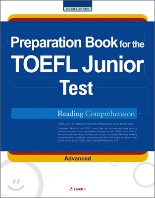 Preparation Book for the TOEFL Junior Test Reading Comprehension (Advanced)