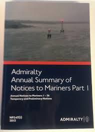 Annual Notice to Mariners, Temporary & Preliminary Notice to Mariners: Part 1 (Admiralty Summary of Notice to Mariners)