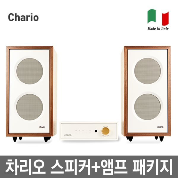 [스피커+앰프 패키지] 국내 런칭 이탈리아 프리미엄 오디오 Chario/차리오 하이파이 오디오/스피커