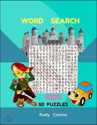 Word Search Kids Book Puzzles: Word Search Kids Large Print 50 Puzzles Book